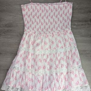 Altar'd State Pink Floral Mini Dress